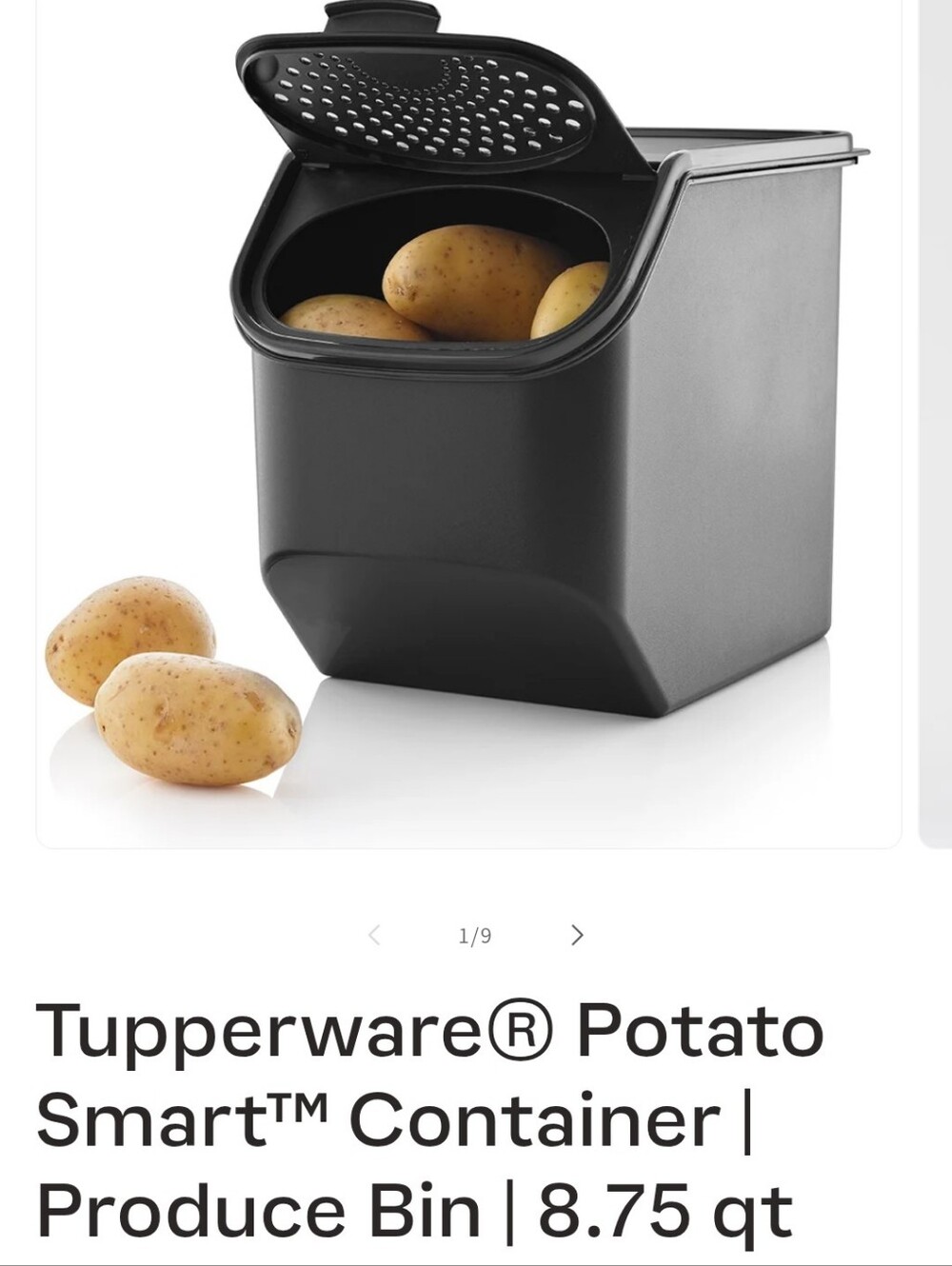 Tupperware Potato Smart Container